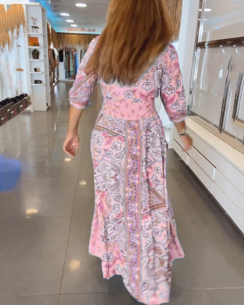 Louisa™ | Sukienka na wakacje z dekoltem w serek