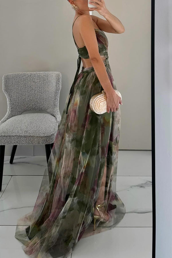 Karolina | Magiczna sukienka maxi w kwiaty