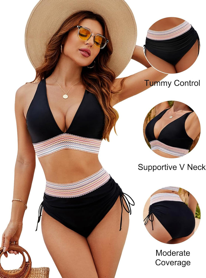Amelia - Zestaw Bikini z Kontrolą Brzucha