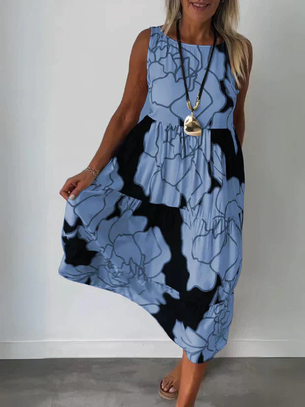 Kathleen™ | Sukienka Off-Shoulder z Printem