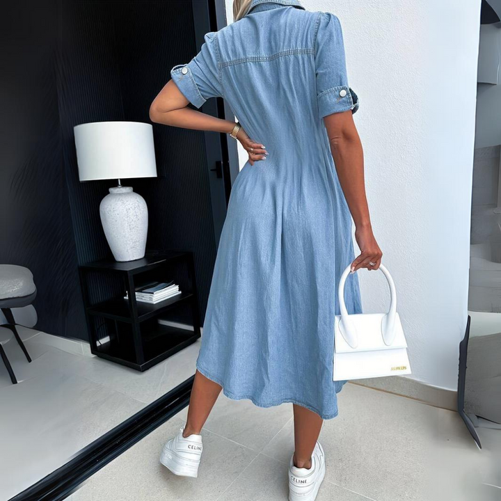 Alissa™ | Modna Sukienka Dżinsowa