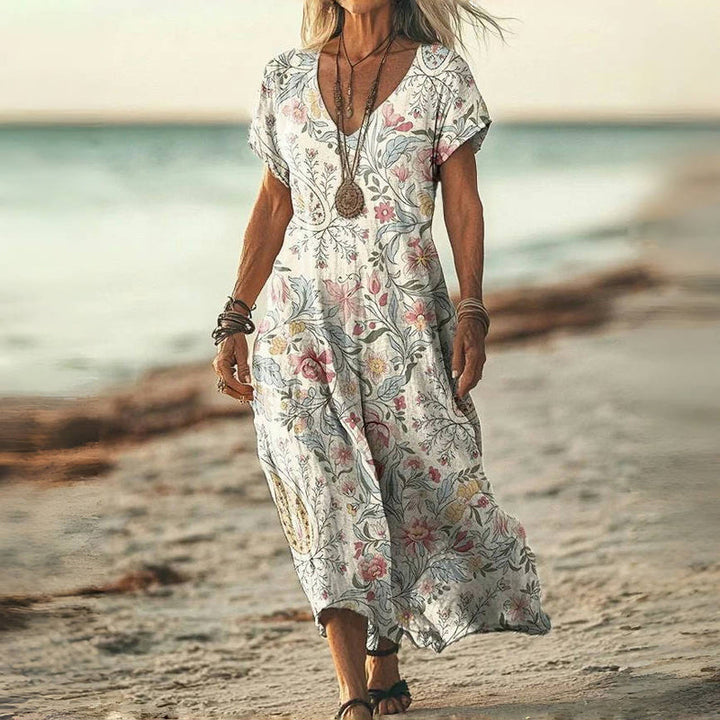 Marianna | Sukienka w stylu vintage z kwiatowym wzorem