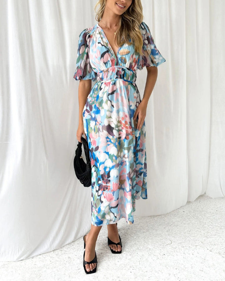 Carlotta™ | Elegancka Sukienka Kwiatowa