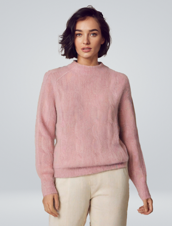 Lene | Elegancki Melanżowy Sweter