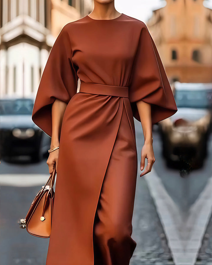 Magdalena | Elegancka sukienka z szerokimi rękawami