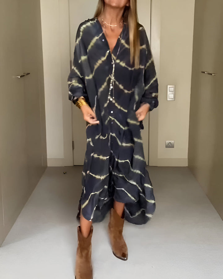Liliana | Sukienka maxi w paski boho