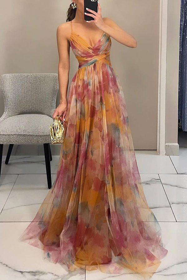 Karolina | Magiczna sukienka maxi w kwiaty