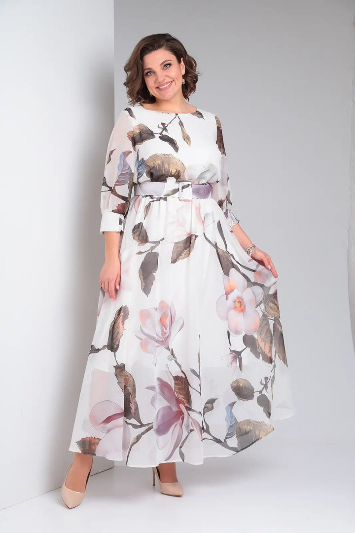 Marlena | Elegancka sukienka maxi w kwiaty