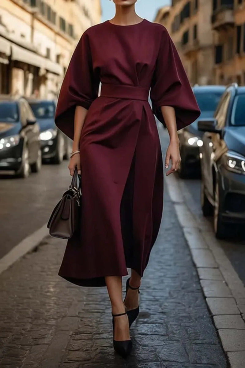 Magdalena | Elegancka sukienka z szerokimi rękawami