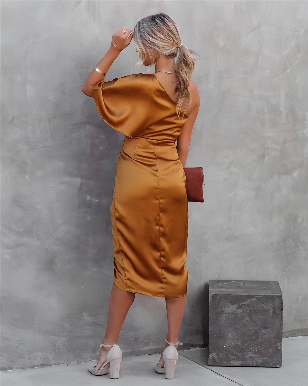 Allegra™ | Elegancka sukienka wieczorowa z jedwabiu