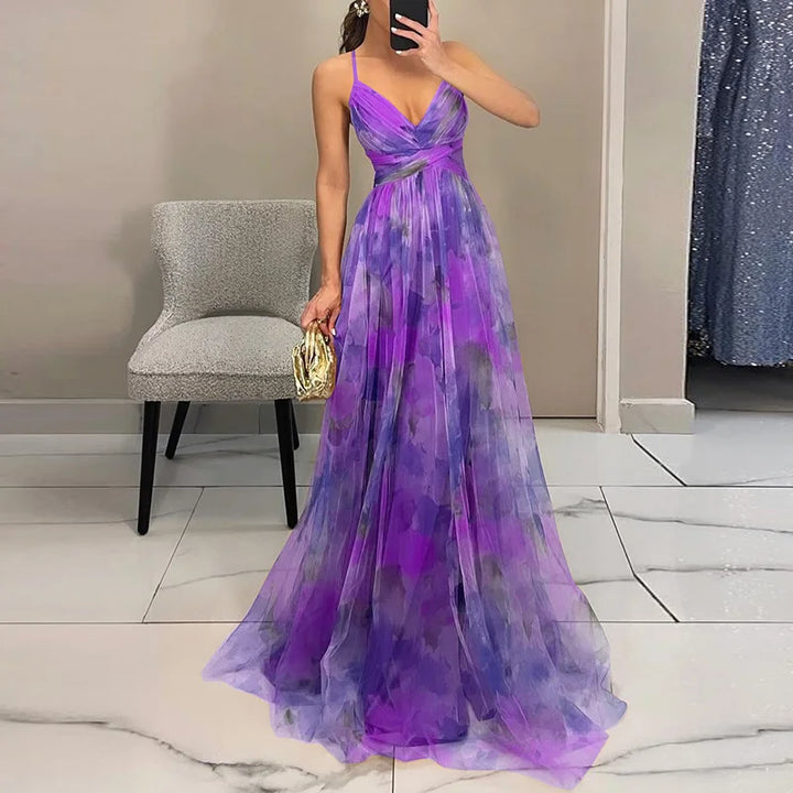 Karolina | Magiczna sukienka maxi w kwiaty
