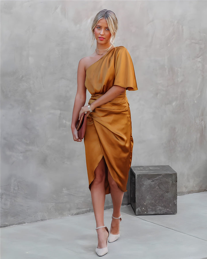 Allegra™ | Elegancka sukienka wieczorowa z jedwabiu
