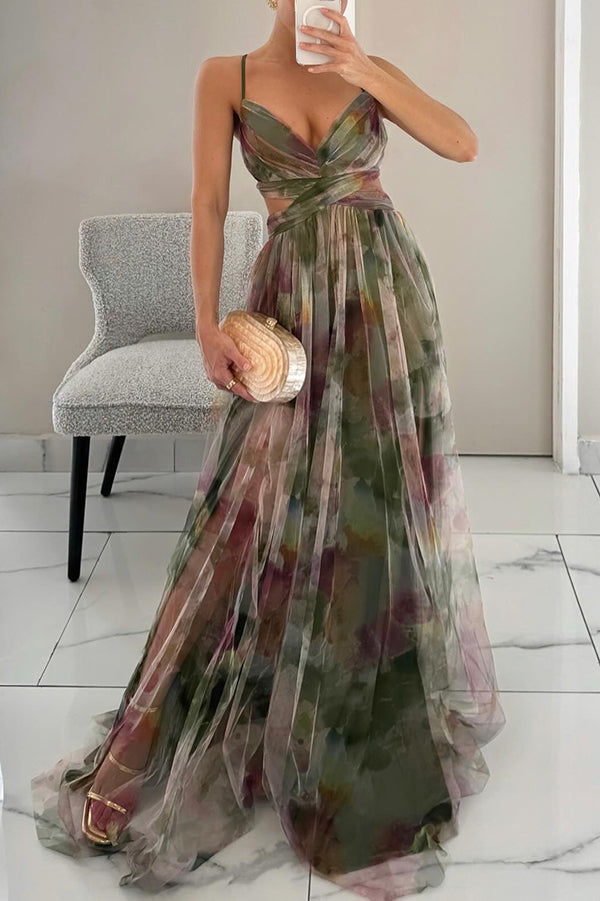 Karolina | Magiczna sukienka maxi w kwiaty
