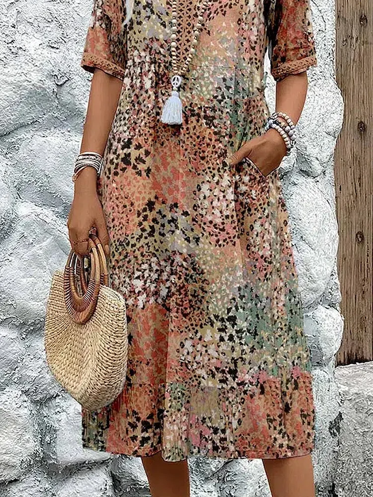 Elegancka Midi Sukienka
