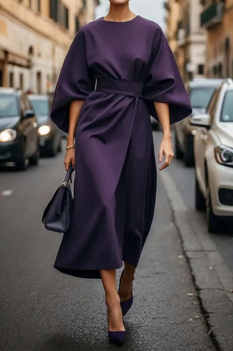 Magdalena | Elegancka sukienka z szerokimi rękawami