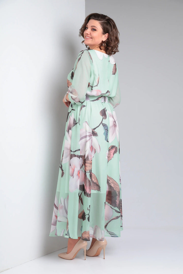 Marlena | Elegancka sukienka maxi w kwiaty