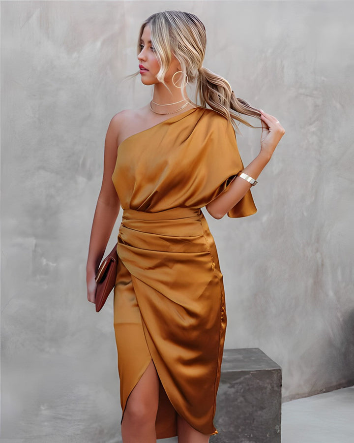 Allegra™ | Elegancka sukienka wieczorowa z jedwabiu