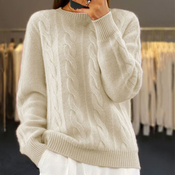 Lene | Elegancki Melanżowy Sweter