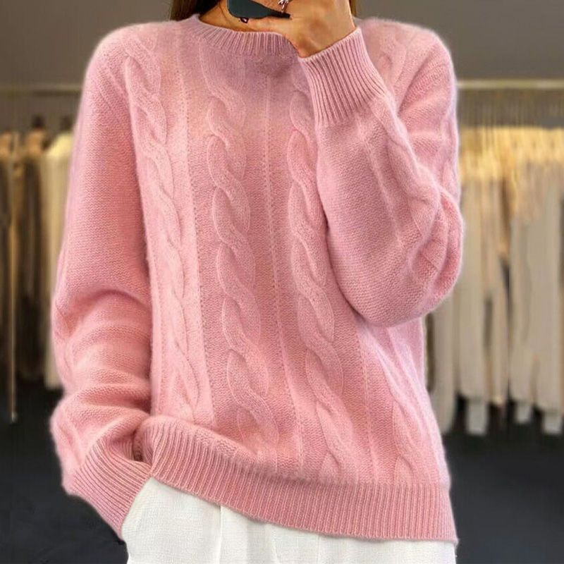 Lene | Elegancki Melanżowy Sweter