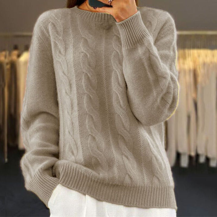 Lene | Elegancki Melanżowy Sweter
