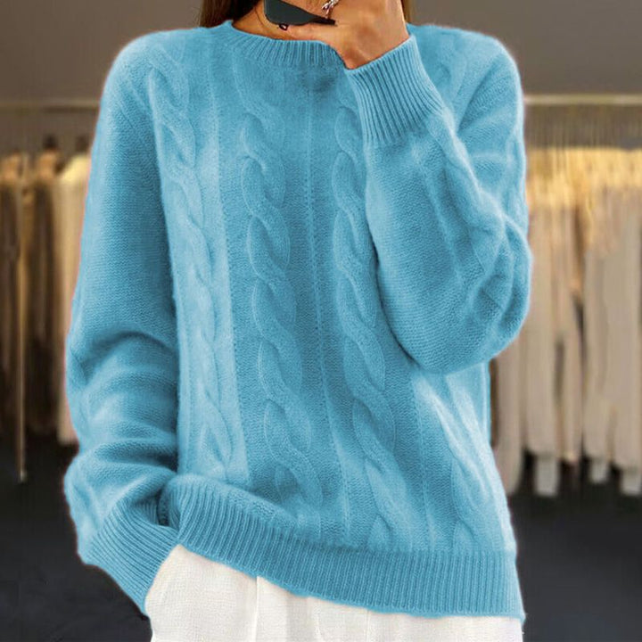 Lene | Elegancki Melanżowy Sweter