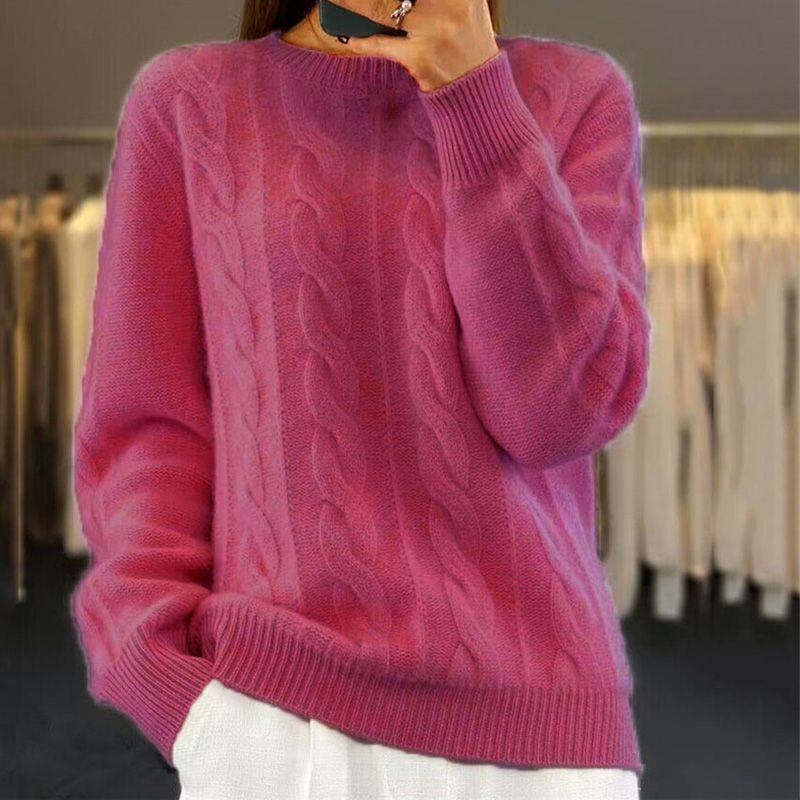 Lene | Elegancki Melanżowy Sweter